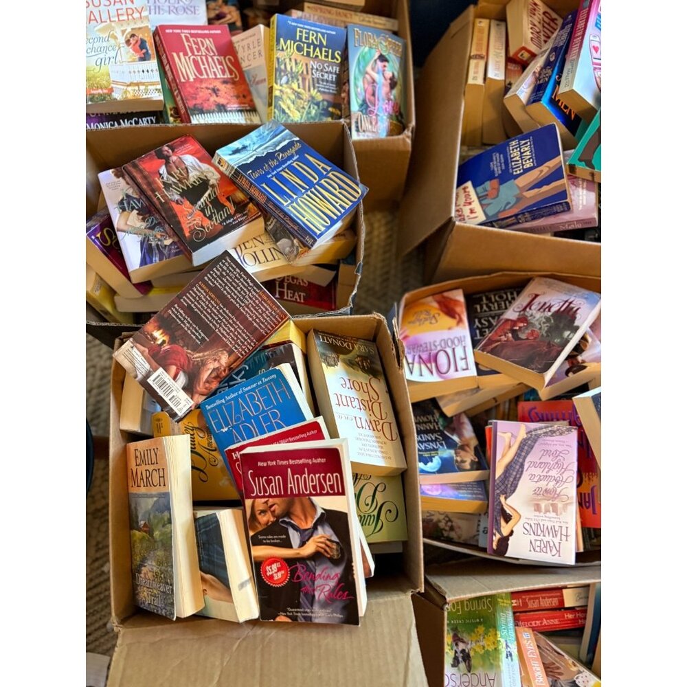 Lot of 10 ROMANCE NOVELS Book Set- RANDOM LOT - Romantic Womens PB Fiction Books